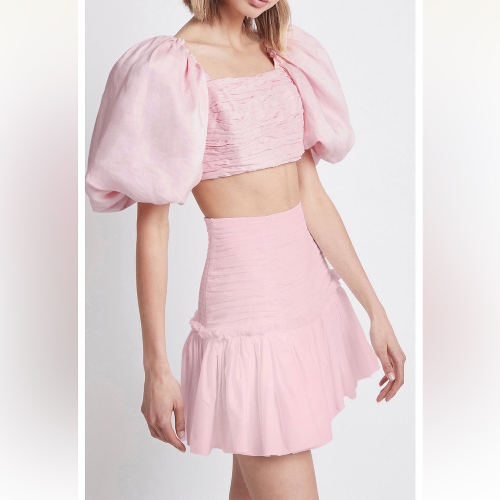 NEW AJE tiered mini skirt SIZE au 8